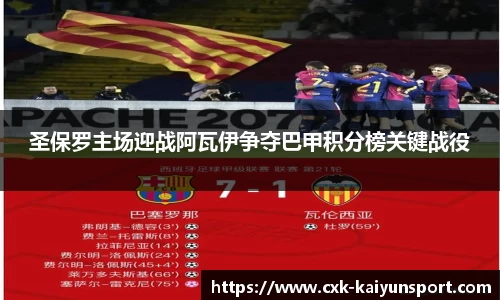 圣保罗主场迎战阿瓦伊争夺巴甲积分榜关键战役